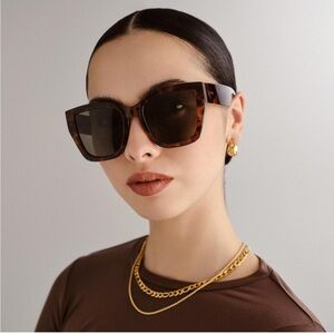 Aire 🤎🤎 tortoise brown oversized cateye sunglasses NIB